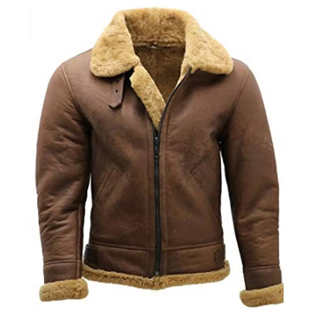 Mens Real Leather Bomber Jacket - Riders Republic UK