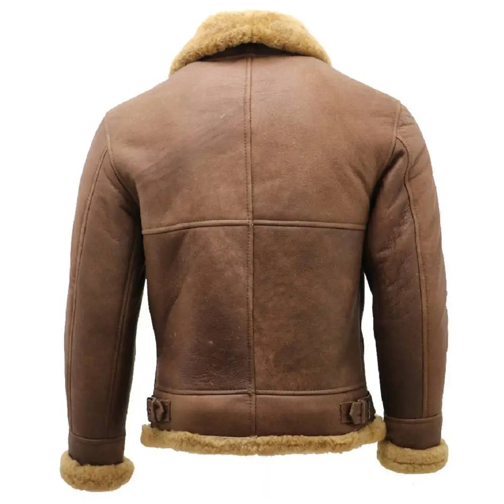 Mens Real Leather Bomber Jacket - Riders Republic UK