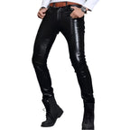 Mens Skin Tight Leather Motorcycle Pants - Riders Republic UK