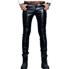 Mens Skin Tight Leather Motorcycle Pants - Riders Republic UK