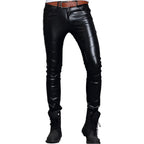 Mens Skin Tight Leather Motorcycle Pants - Riders Republic UK