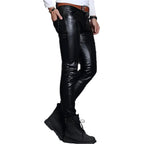 Mens Skin Tight Leather Motorcycle Pants - Riders Republic UK