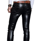 Mens Skin Tight Leather Motorcycle Pants - Riders Republic UK
