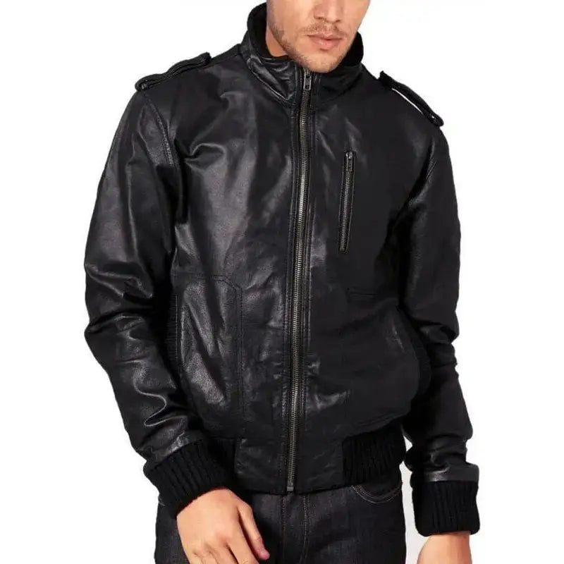Mens Sheepskin Bomber Jacket - Riders Republic UK