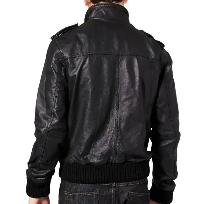 Mens Sheepskin Bomber Jacket - Riders Republic UK