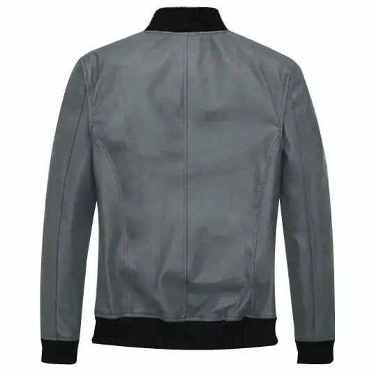 Soft Sherpa Gray Tom Cruise Leather Jacket - Riders Republic UK