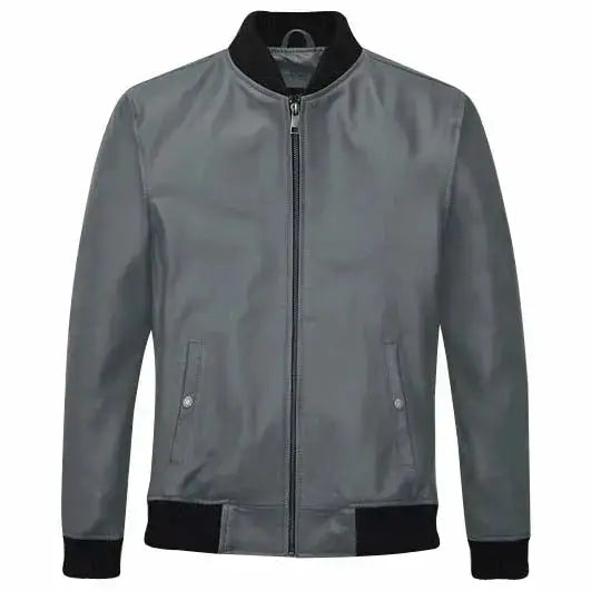Soft Sherpa Gray Tom Cruise Leather Jacket - Riders Republic UK