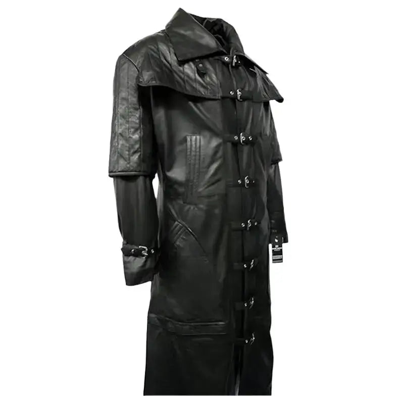 Steampunk Vampire Leather Duster Coat - Riders Republic UK