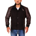 Mens Brown Leather Jacket - Riders Republic UK