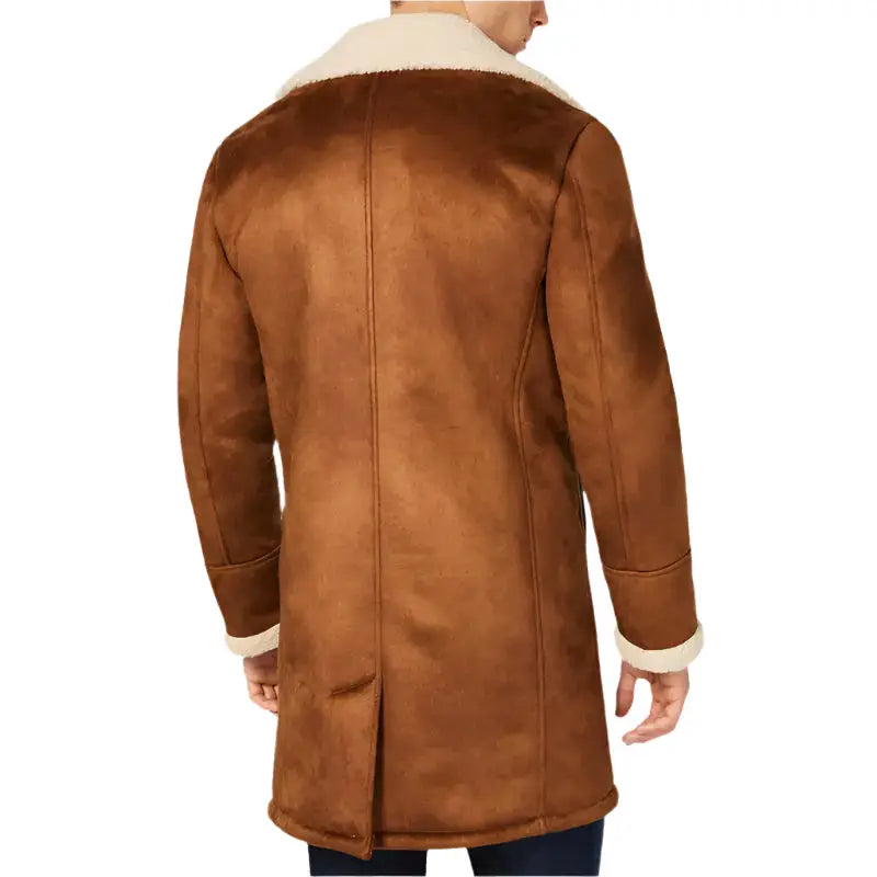 Mens Faux Shearling Overcoat - Riders Republic UK