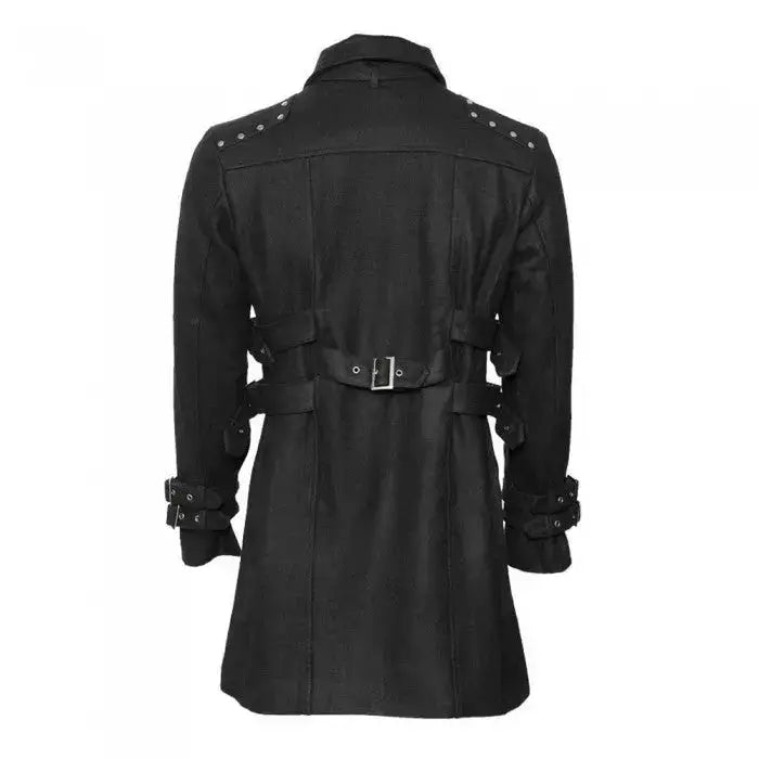 Mens Gothic Black Car Coat - Riders Republic UK