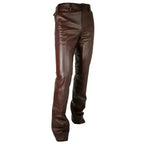 Mens Brown Leather Pants - Riders Republic UK