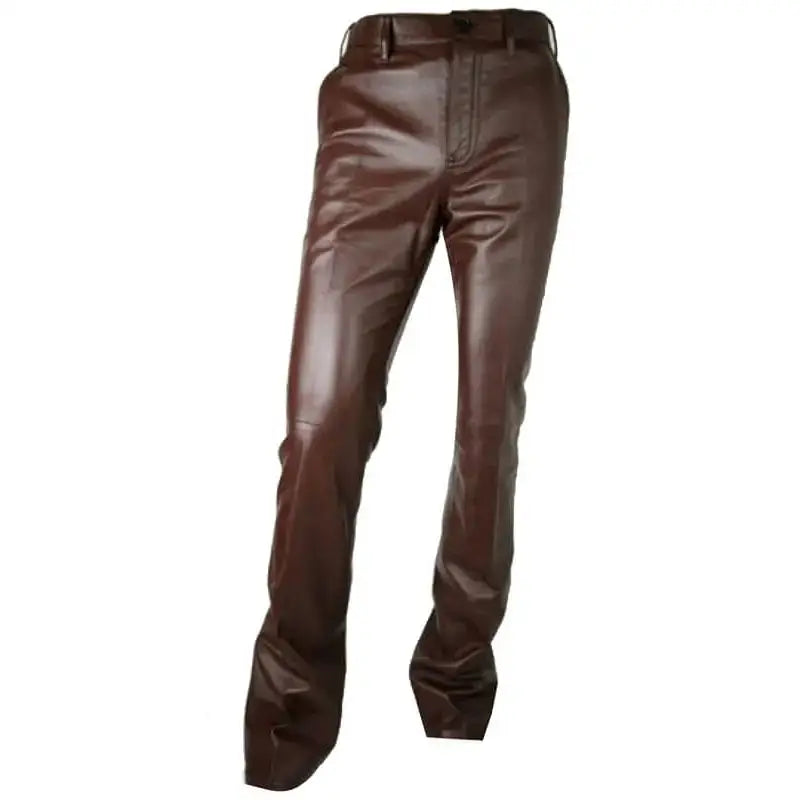 Mens Brown Leather Pants - Riders Republic UK