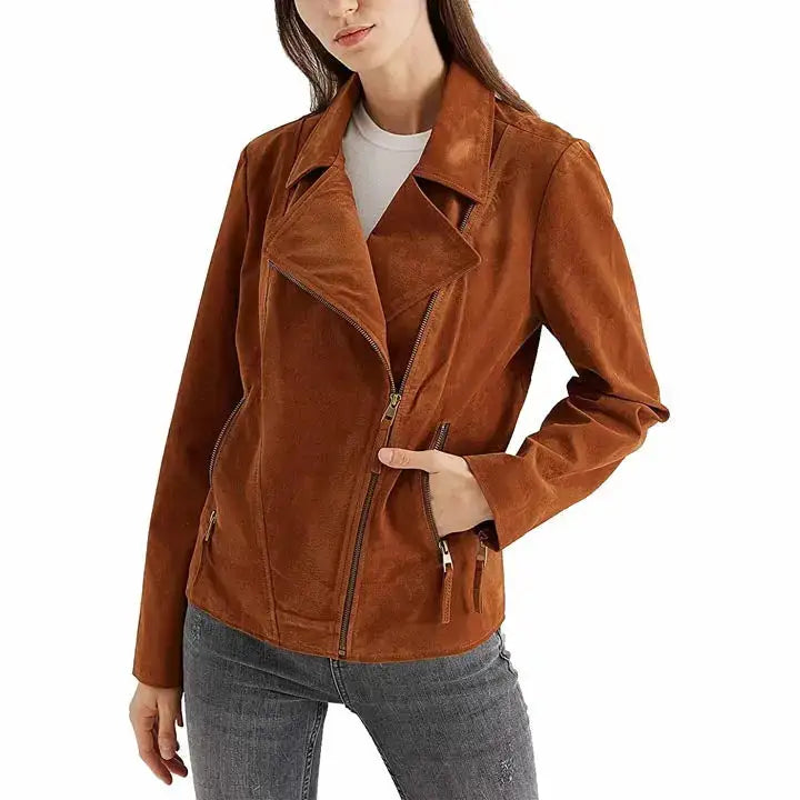 Goatskin Suede Leather Outer - Riders Republic UK
