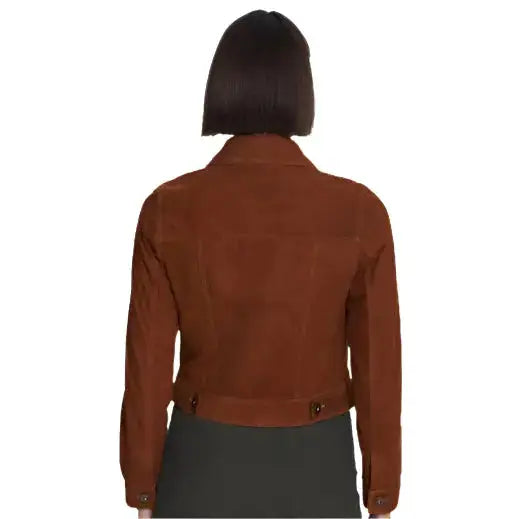 Tan Women’s Western Suede Jacket - Riders Republic UK