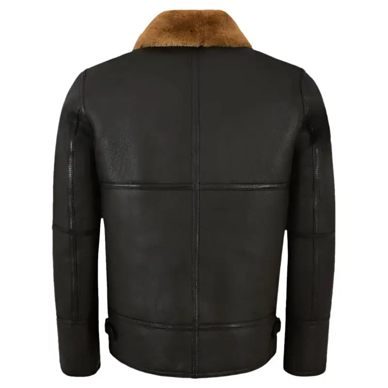 Mens Black Shearling Jacket - Riders Republic UK
