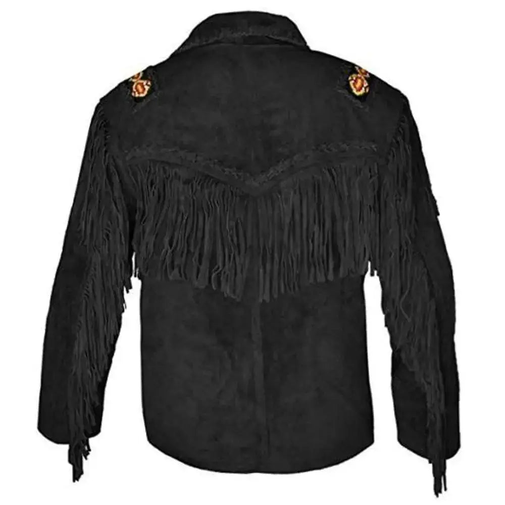 Vintage Western Leather Fringe Jacket - Riders Republic UK