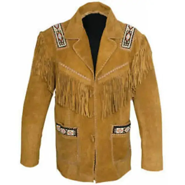 Suede Leather Western Jacket - Riders Republic UK