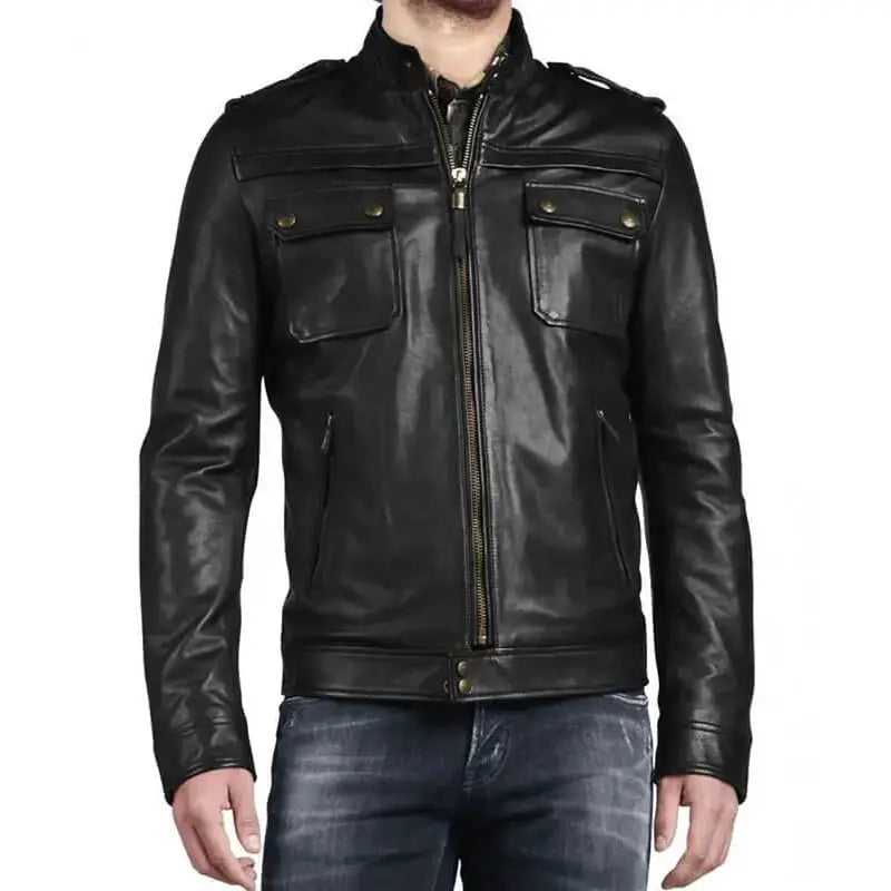 Western Men’s Leather Jacket - Riders Republic UK