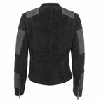 Womens Nubuck Leather Motorcycle Jacket - Riders Republic UK