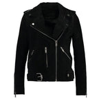 Womens Suede Biker Jacket - Riders Republic UK