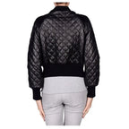 Womens Black Leather Bomber Jacket - Riders Republic UK