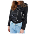 Womens Leather Biker Jacket - Riders Republic UK