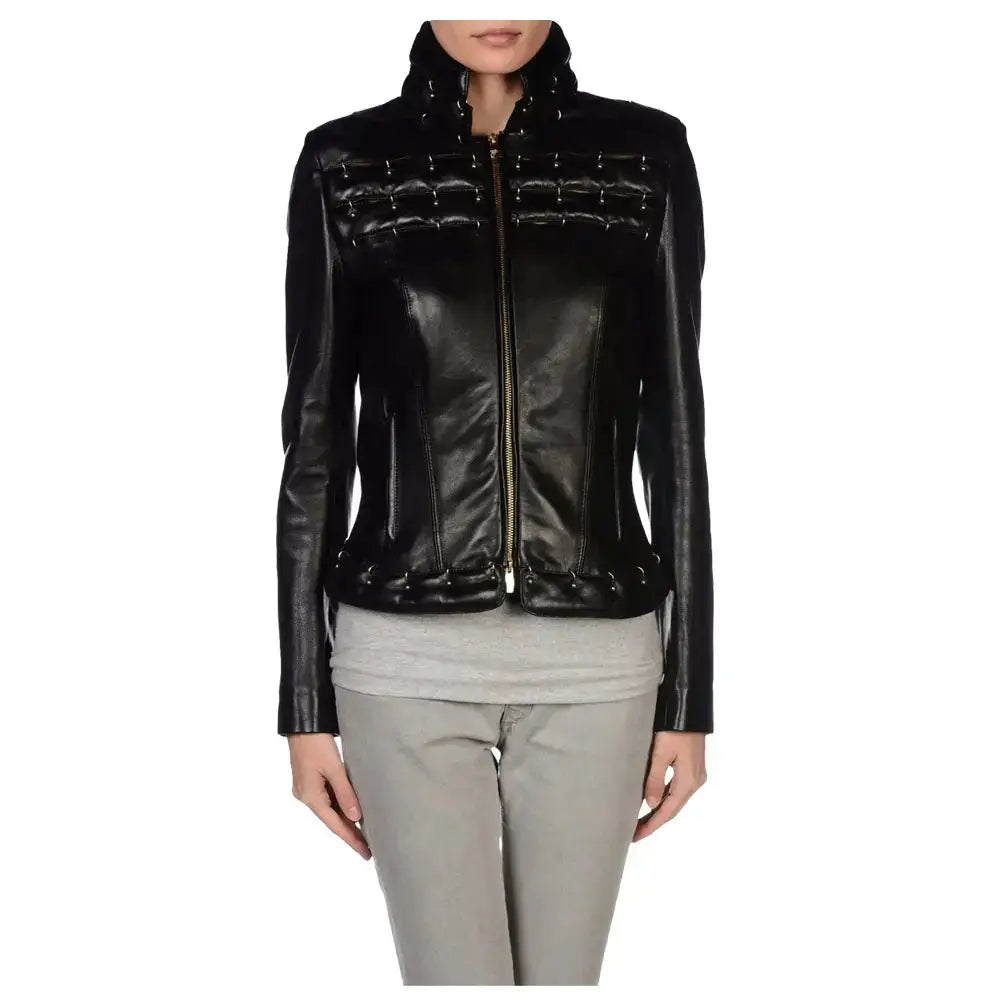 Womens Leather Motorcycle Jacket - Riders Republic UK