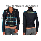 Womens Golden Zipper Biker Jacket - Riders Republic UK