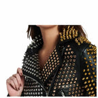 Women’s Studded Leather Jacket - Riders Republic UK