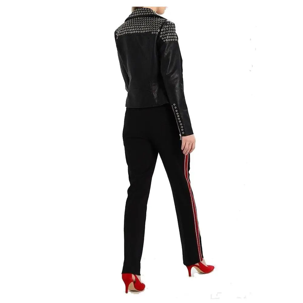 Womens Fashion Leather Biker Jacket - Riders Republic UK