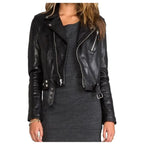 Womens Lambskin Leather Biker Jacket - Riders Republic UK