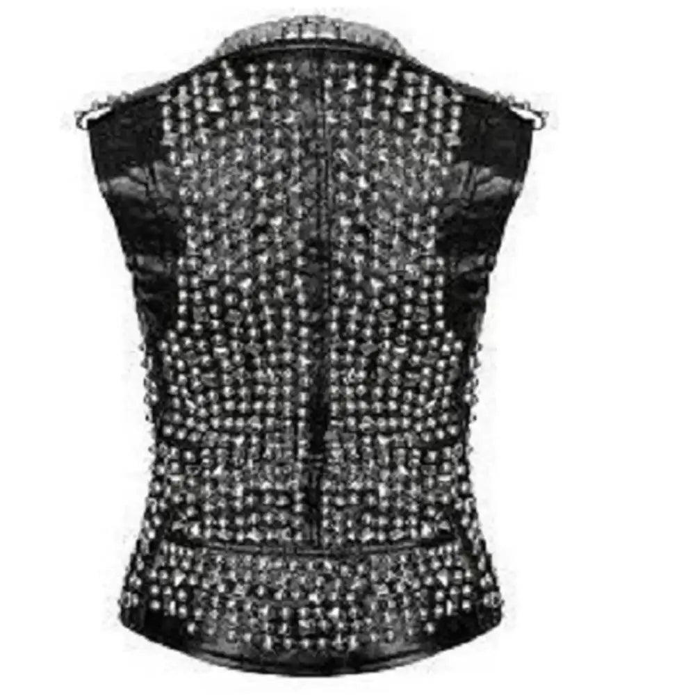Womens Studded Leather Vests - Riders Republic UK