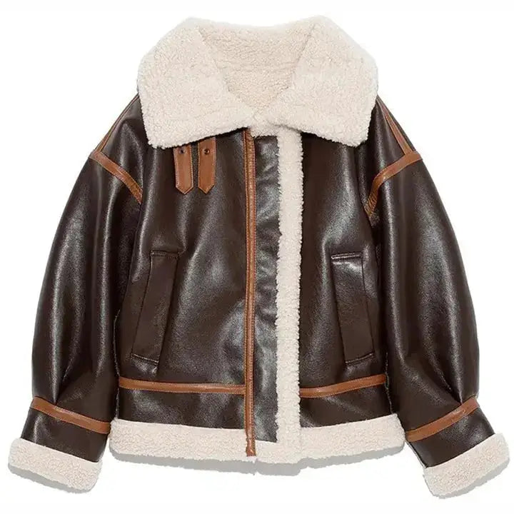 Womens B3 RAF Aviator Shearling Jacket - Riders Republic UK