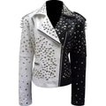 Womens Black and Silver Studded Biker Jacket - Riders Republic UK