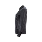 Womens Black Leather Biker Jacket - Riders Republic UK