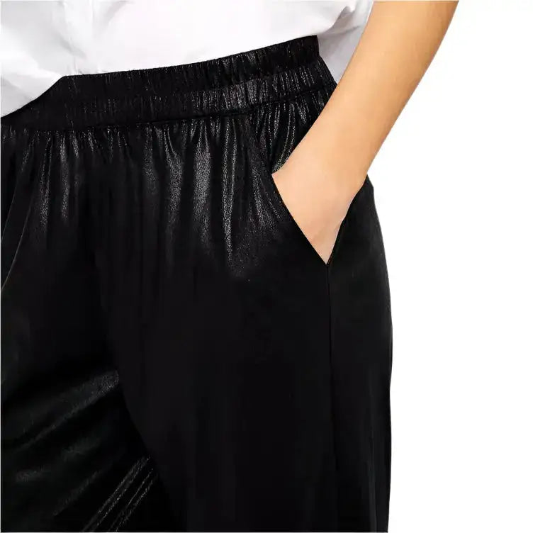 Women’s Black Leather Joggers – Relaxed Fit Leather Pants