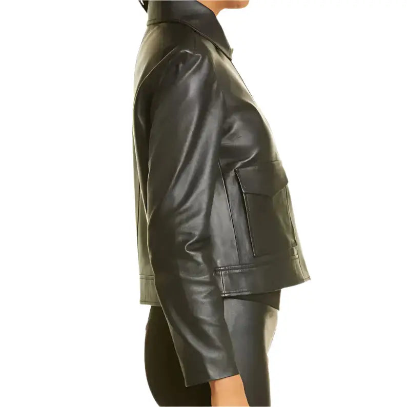 Womens Black Motorcycle Jacket - Riders Republic UK