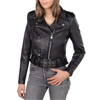 Womens Black Motorcycle Jacket - Riders Republic UK