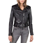 Womens Black Motorcycle Jacket - Riders Republic UK
