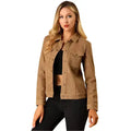 Brown Suede Leather Jacket Womens - Riders Republic UK