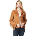 Brown Suede Fringe Jacket Womens - Riders Republic UK