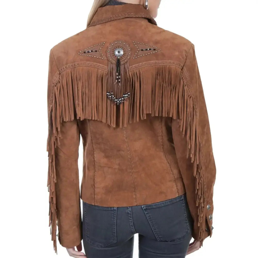 Cinnamon Boar Suede Jacket Womens - Riders Republic UK