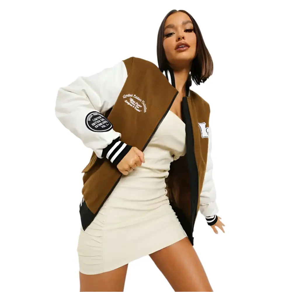 Womens Varsity Letterman Jacket - Riders Republic UK