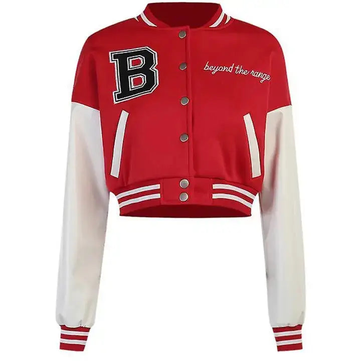 Womens Cropped Varsity Jacket - Riders Republic UK