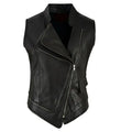 Womens Punk Motorcycle Leather Vest - Riders Republic UK