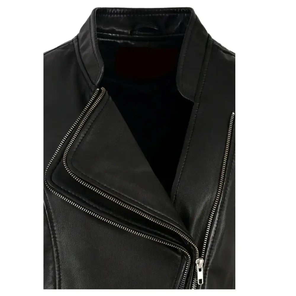 Womens Punk Motorcycle Leather Vest - Riders Republic UK