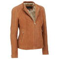 Womens Lambskin Leather Biker Jacket - Riders Republic UK