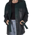 Green Suede Leather Jacket Women - Riders Republic UK