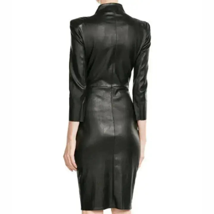 Women’s High Waist Leather Catsuit Jumpsuit - Riders Republic UK